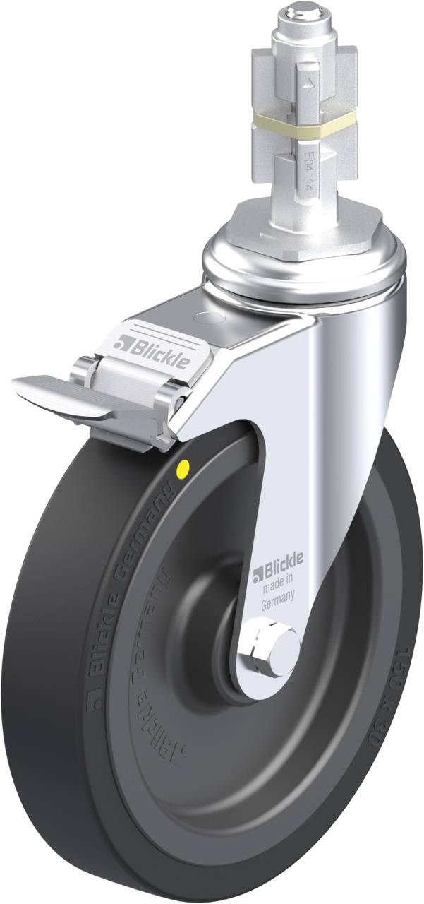 Blickle 524223 LKRA-VPA 150K-11-FI-EL-E14 Kółko skrętne z hamulcem Średnica koła: 150 mm Maksymalne obciążenie: 100 kg 1 - obrazek 1