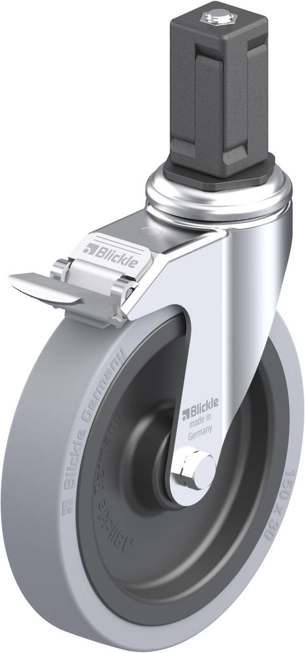 Blickle 848471 LKRA-VPA 150K-11-FI-EV15 Kółko skrętne z hamulcem Średnica koła: 150 mm Maksymalne obciążenie: 110 kg 1 s - obrazek 1