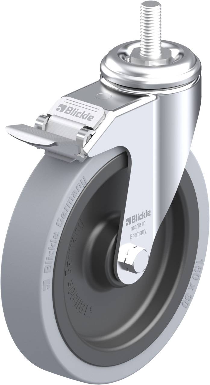 Blickle 310458 LKRA-VPA 150K-FI-GS12 Kółko skrętne z hamulcem Średnica koła: 150 mm Maksymalne obciążenie: 110 kg 1 szt. - obrazek 1