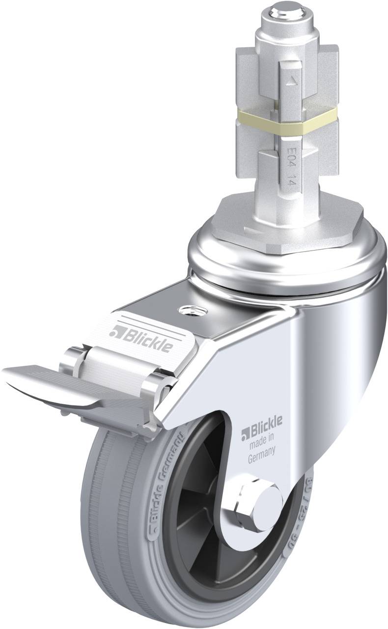 Blickle 341776 LKRA-VPA 80G-11-FI-E14 Kółko skrętne z hamulcem Średnica koła: 80 mm Maksymalne obciążenie: 80 kg 1 szt. - obrazek 1