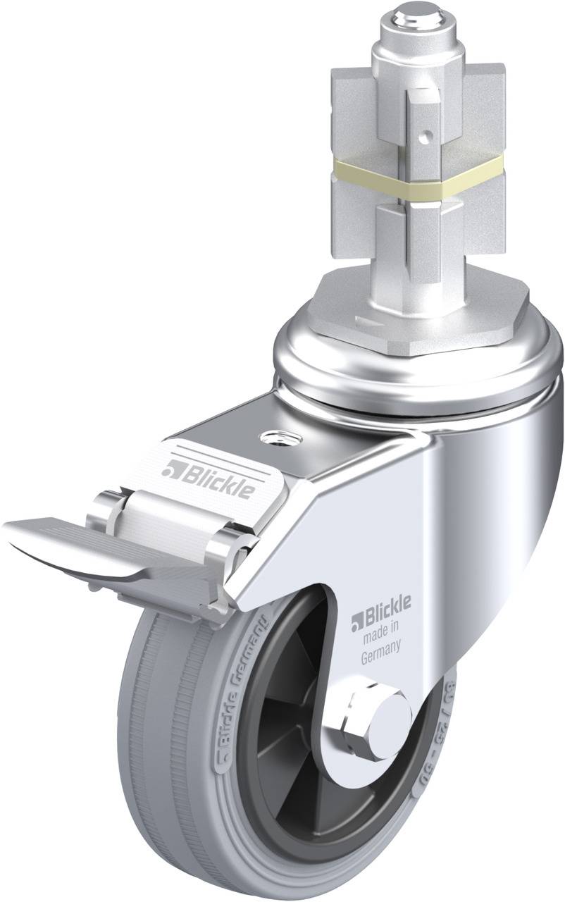 Blickle 358200 LKRA-VPA 80G-11-FI-E15 Kółko skrętne z hamulcem Średnica koła: 80 mm Maksymalne obciążenie: 80 kg 1 szt. - obrazek 1