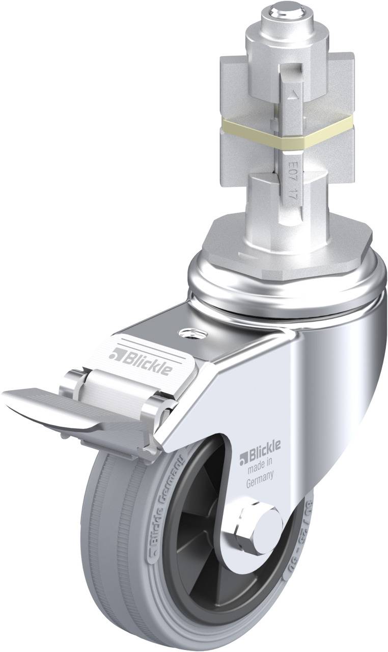 Blickle 638676 LKRA-VPA 80G-11-FI-E17 Kółko skrętne z hamulcem Średnica koła: 80 mm Maksymalne obciążenie: 80 kg 1 szt. - obrazek 1