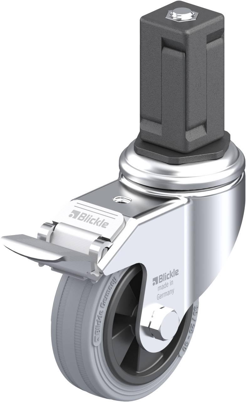 Blickle 848078 LKRA-VPA 80G-11-FI-EV15 Kółko skrętne z hamulcem Średnica koła: 80 mm Maksymalne obciążenie: 80 kg 1 szt. - obrazek 1