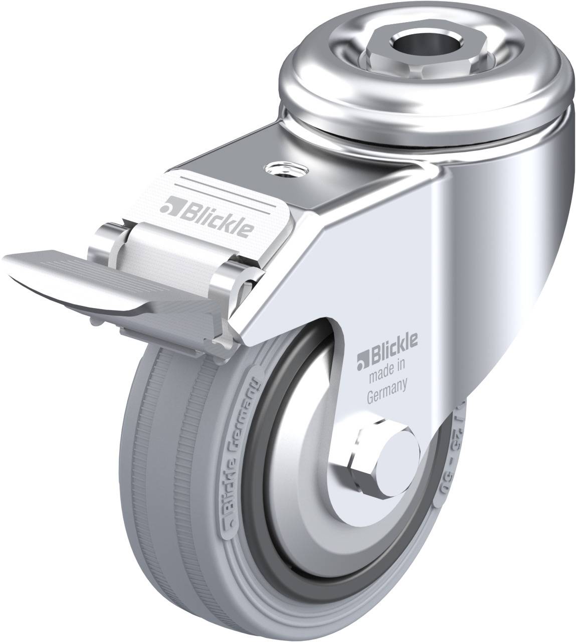 Blickle 225771 LKRA-VPA 80G-FI-FA Kółko skrętne z hamulcem Średnica koła: 80 mm Maksymalne obciążenie: 80 kg 1 szt. - obrazek 1