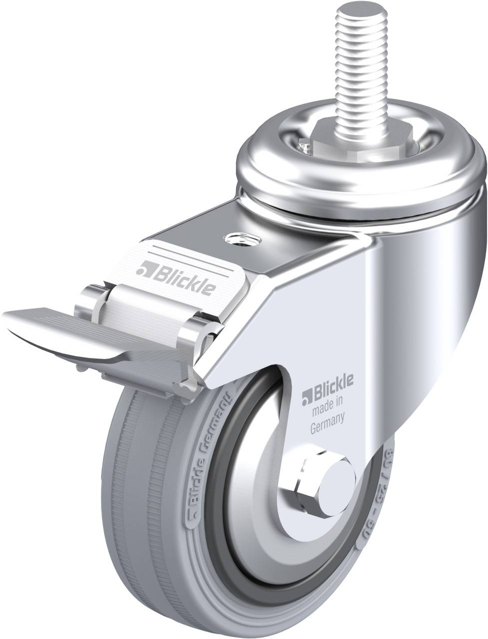 Blickle 368845 LKRA-VPA 80G-FI-FA-GS12 Kółko skrętne z hamulcem Średnica koła: 80 mm Maksymalne obciążenie: 80 kg 1 szt. - obrazek 1