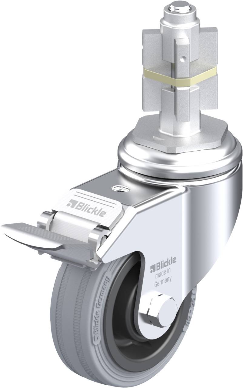 Blickle 676015 LKRA-VPA 80K-11-FI-E15 Kółko skrętne z hamulcem Średnica koła: 80 mm Maksymalne obciążenie: 80 kg 1 szt. - obrazek 1