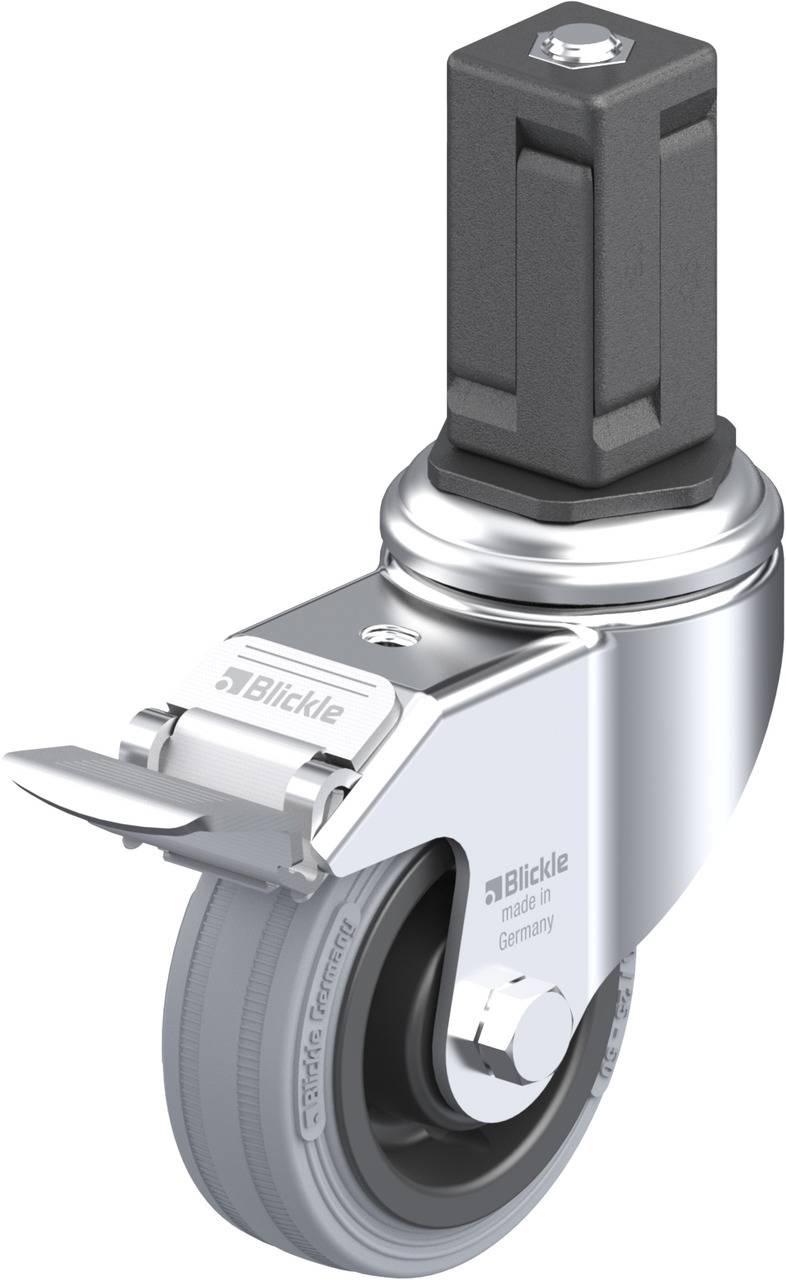 Blickle 848119 LKRA-VPA 80K-11-FI-EV15 Kółko skrętne z hamulcem Średnica koła: 80 mm Maksymalne obciążenie: 80 kg 1 szt. - obrazek 1