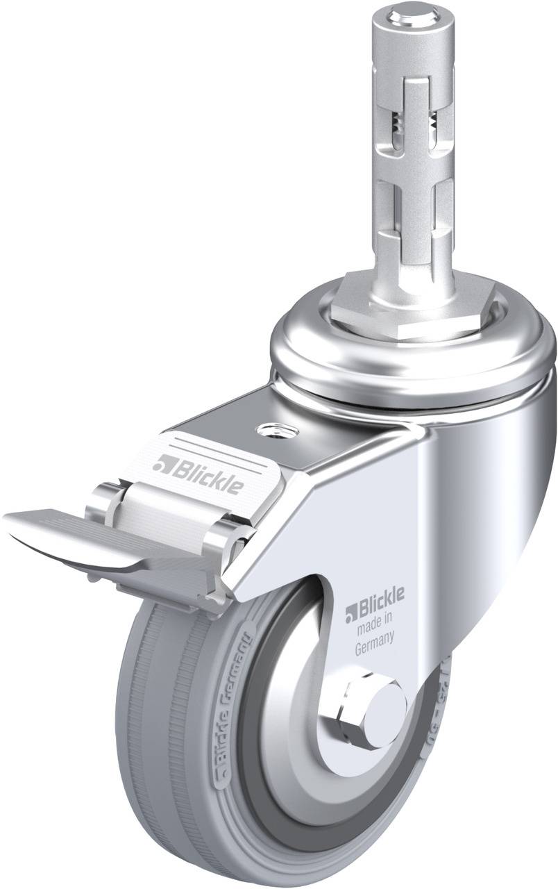 Blickle 750921 LKRA-VPA 80K-11-FI-FA-E11 Kółko skrętne z hamulcem Średnica koła: 80 mm Maksymalne obciążenie: 80 kg 1 sz - obrazek 1