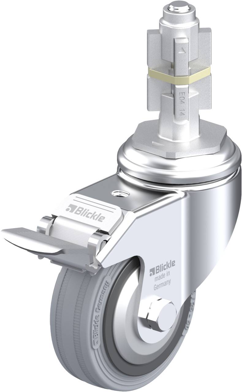Blickle 536912 LKRA-VPA 80K-11-FI-FA-E14 Kółko skrętne z hamulcem Średnica koła: 80 mm Maksymalne obciążenie: 80 kg 1 sz - obrazek 1