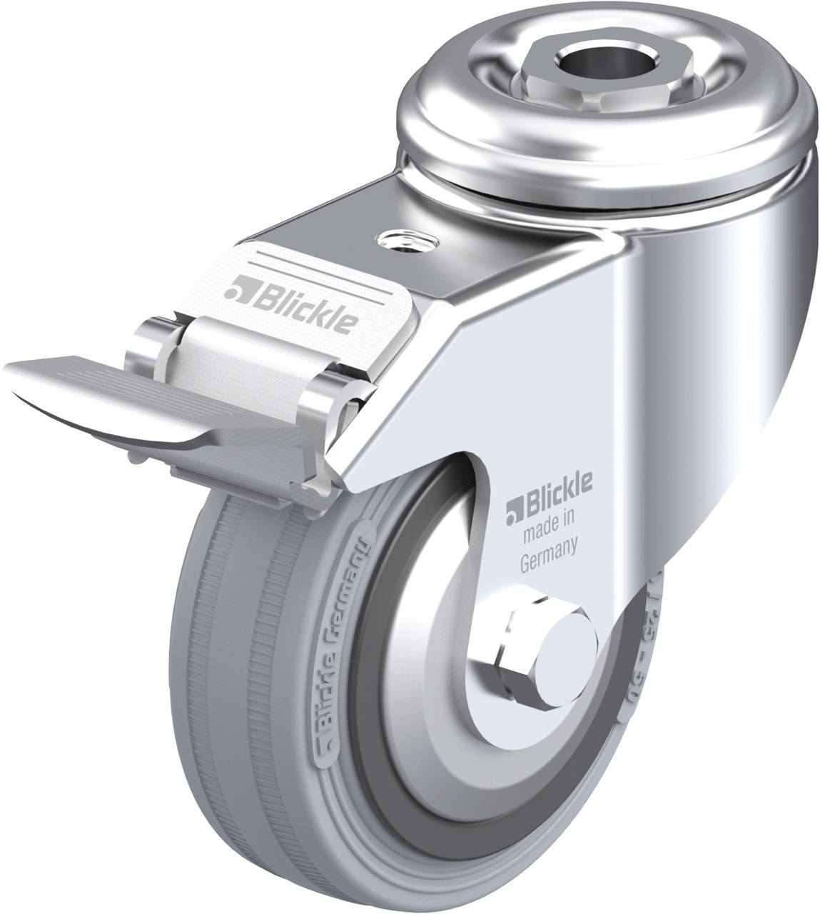 Blickle 226704 LKRA-VPA 80K-FI-FA Kółko skrętne z hamulcem Średnica koła: 80 mm Maksymalne obciążenie: 80 kg 1 szt. - obrazek 1