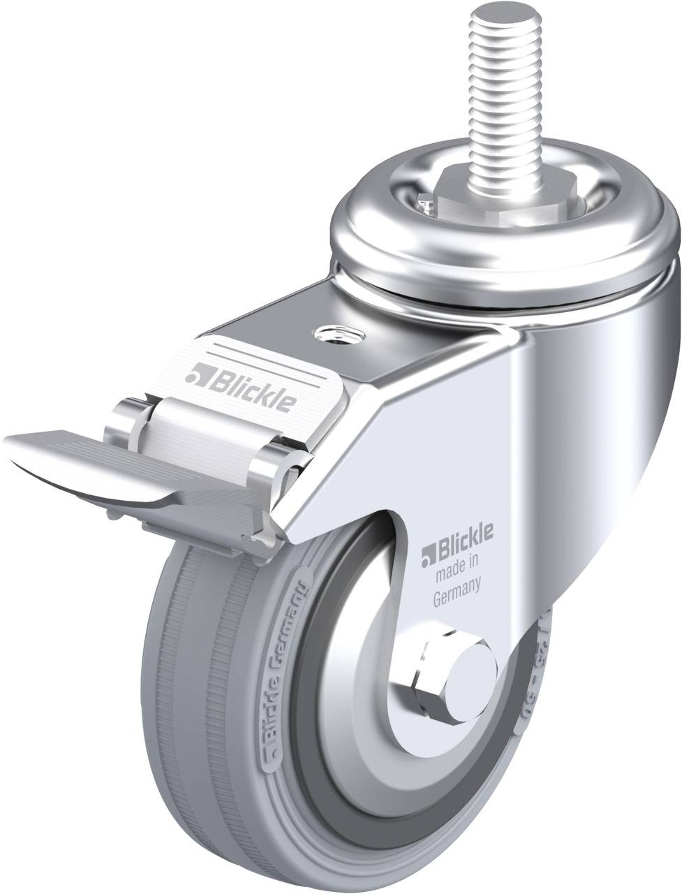 Blickle 739549 LKRA-VPA 80K-FI-FA-GS12 Kółko skrętne z hamulcem Średnica koła: 80 mm Maksymalne obciążenie: 80 kg 1 szt. - obrazek 1
