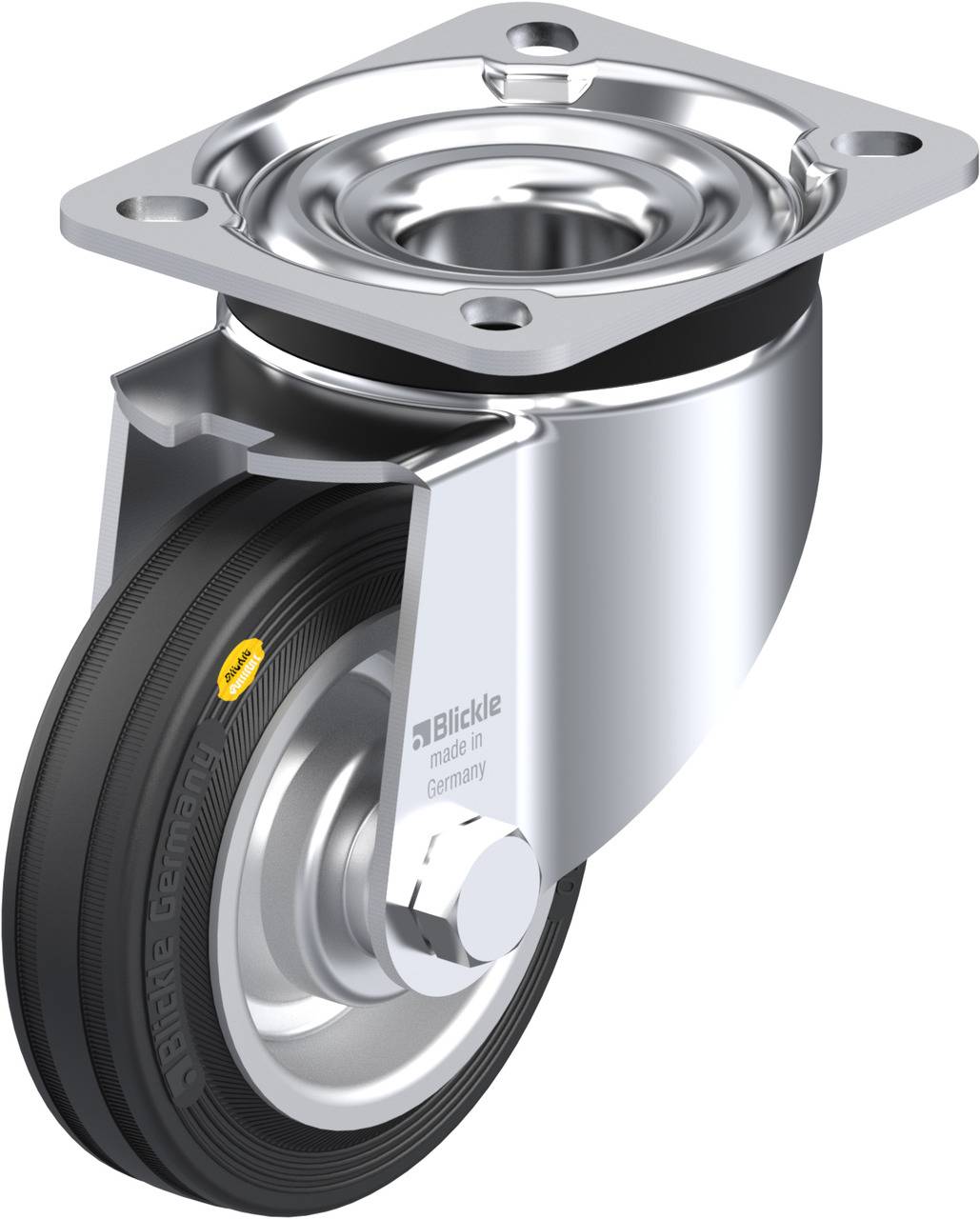 Blickle 263087 LK-RD 100R-1 Kółko skrętne Średnica koła: 100 mm Maksymalne obciążenie: 100 kg 1 szt. - obrazek 1