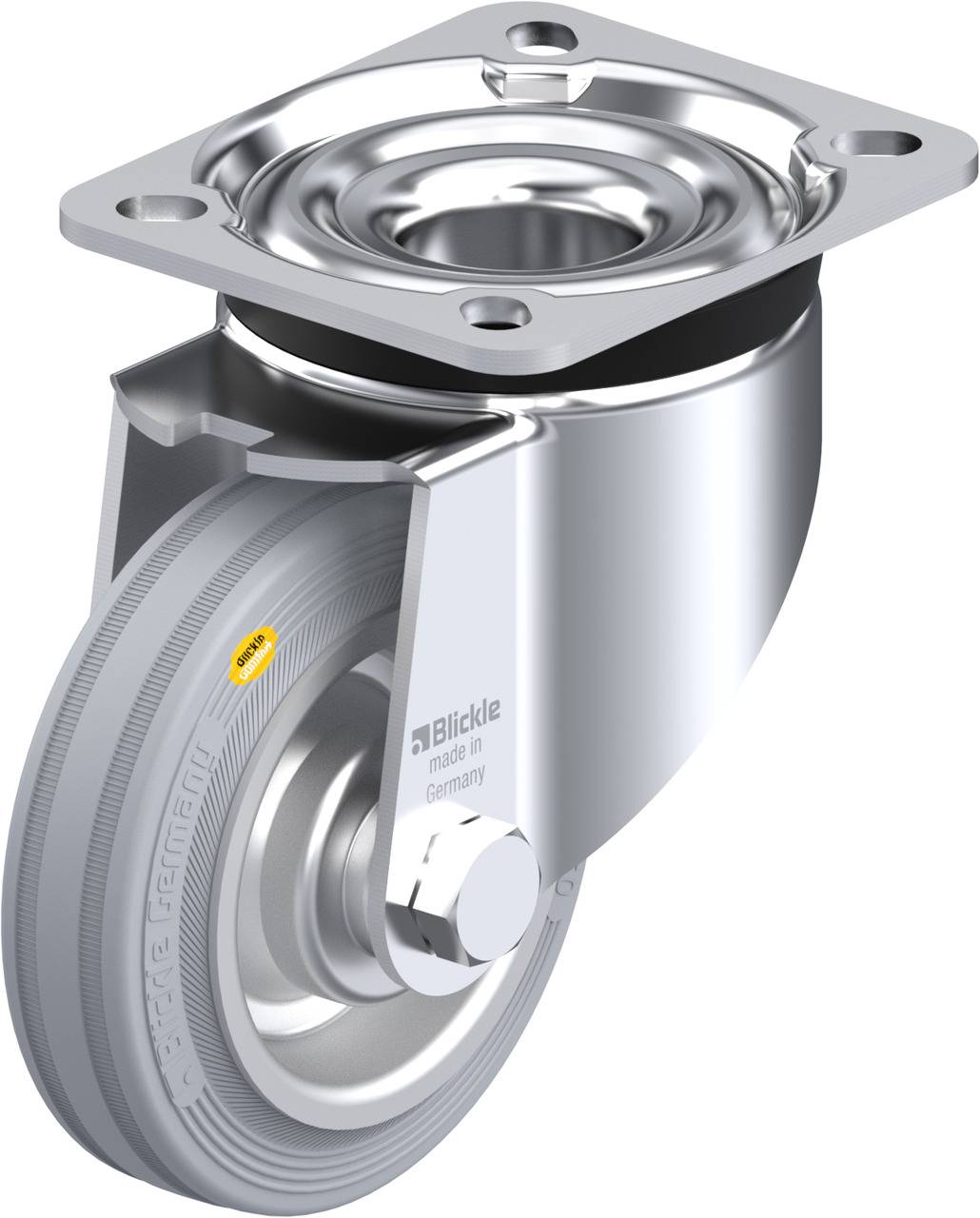 Blickle 295402 LK-RD 100R-1-VLI Kółko skrętne Średnica koła: 100 mm Maksymalne obciążenie: 100 kg 1 szt. - obrazek 1