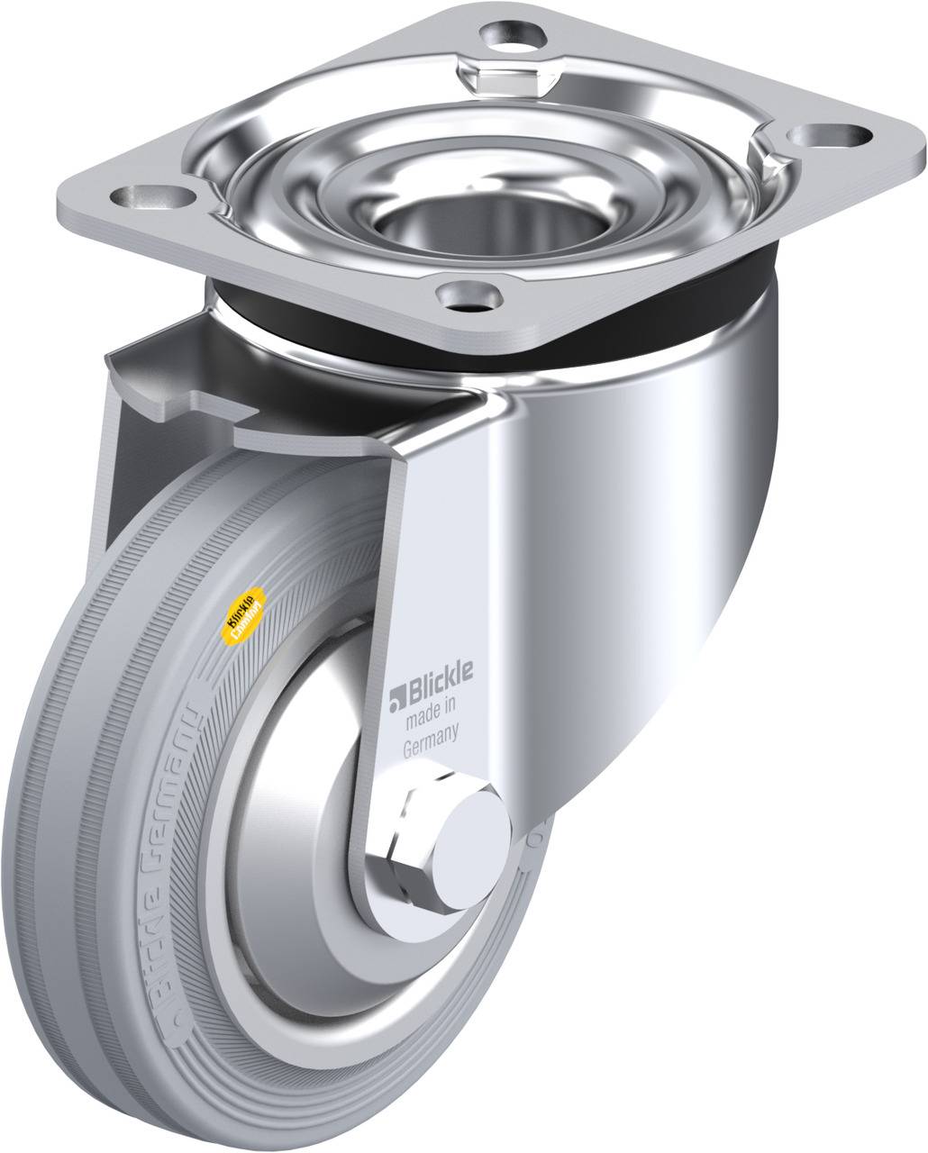 Blickle 446823 LK-RD 100R-1-VLI-FA Kółko skrętne Średnica koła: 100 mm Maksymalne obciążenie: 100 kg 1 szt. - obrazek 1