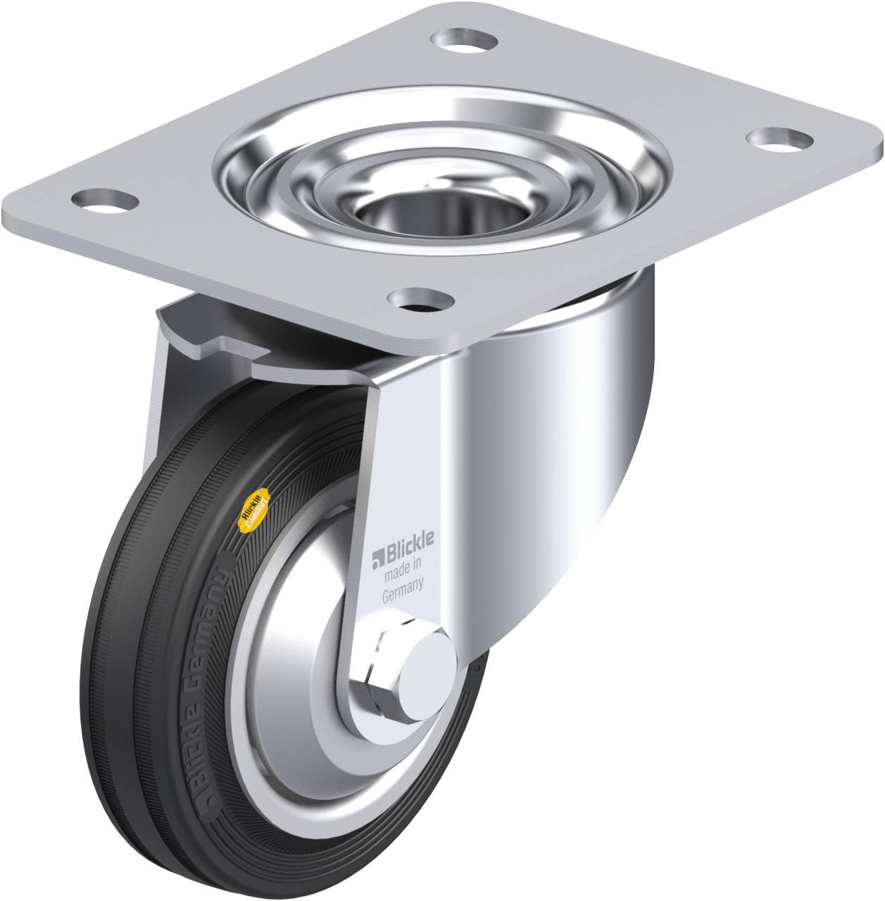 Blickle 308205 LK-RD 100R-3-FA Kółko skrętne Średnica koła: 100 mm Maksymalne obciążenie: 100 kg 1 szt. - obrazek 1