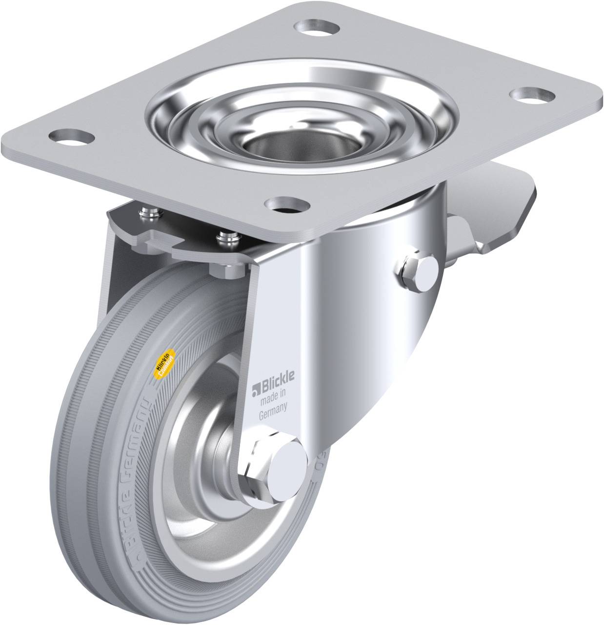 Blickle 531822 LK-RD 100R-3-ST-VLI Kółko skrętne z hamulcem Średnica koła: 100 mm Maksymalne obciążenie: 100 kg 1 szt. - obrazek 1
