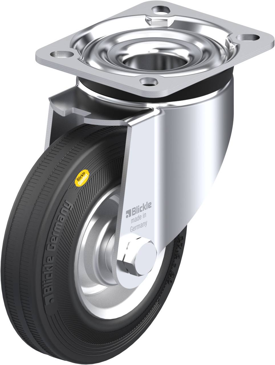 Blickle 236299 LK-RD 125R-1 Kółko skrętne Średnica koła: 125 mm Maksymalne obciążenie: 120 kg 1 szt. - obrazek 1