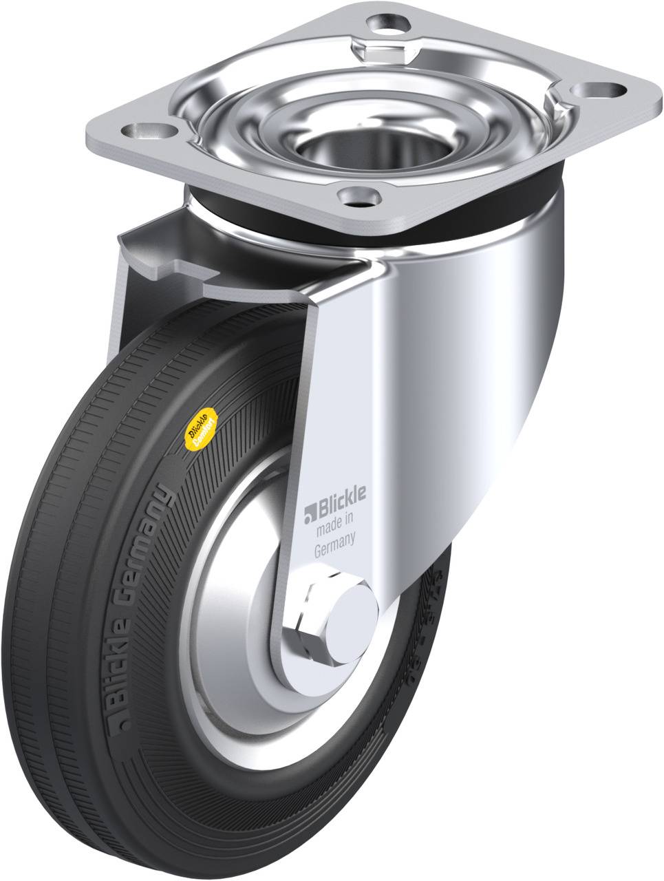 Blickle 301069 LK-RD 125R-1-FA Kółko skrętne Średnica koła: 125 mm Maksymalne obciążenie: 120 kg 1 szt. - obrazek 1