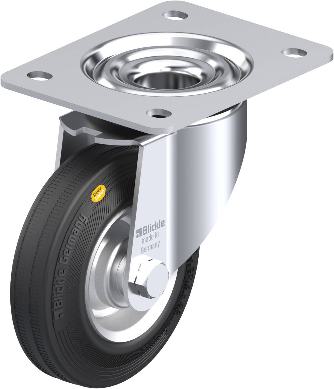 Blickle 263061 LK-RD 125R-3 Kółko skrętne Średnica koła: 125 mm Maksymalne obciążenie: 120 kg 1 szt. - obrazek 1