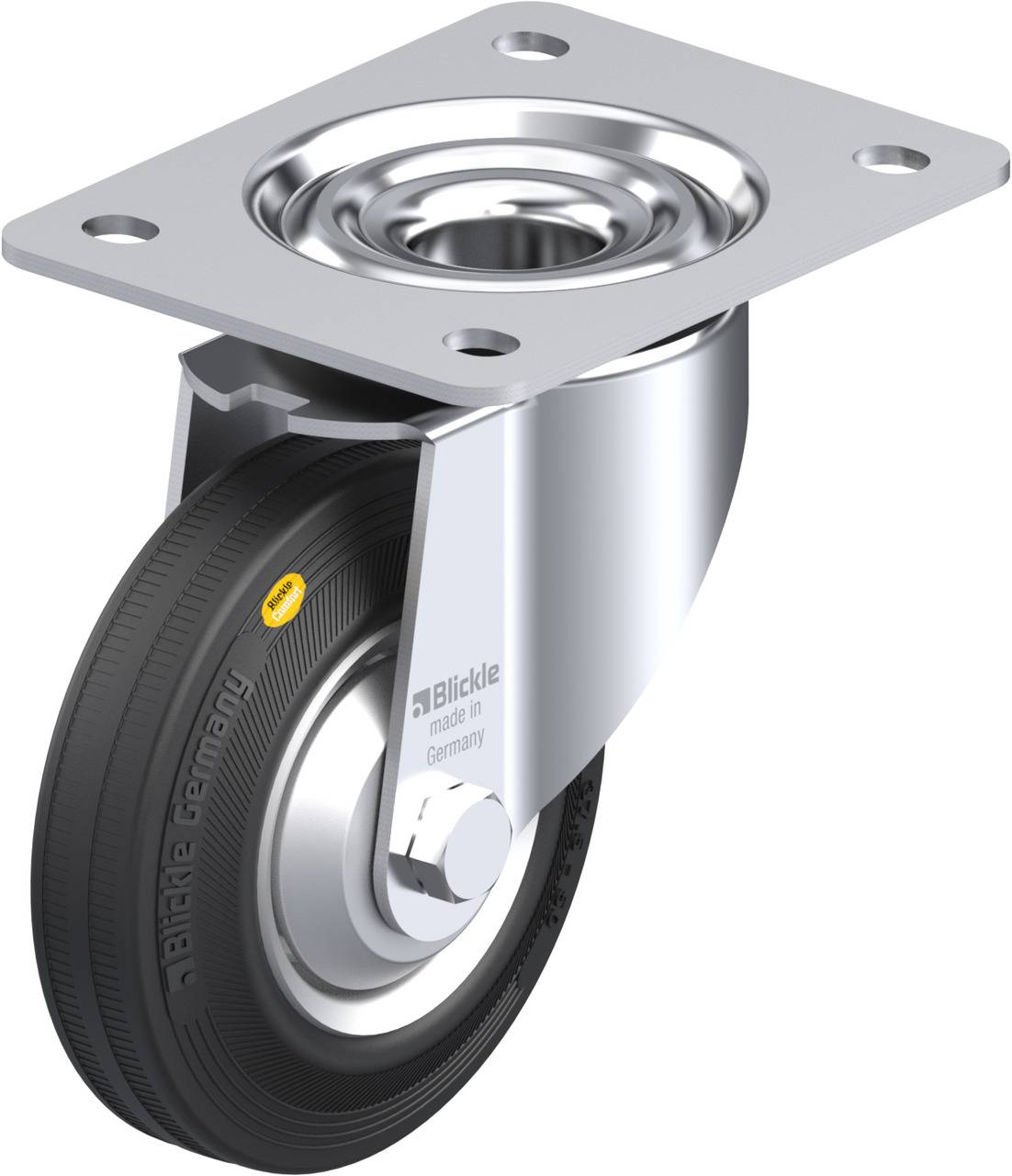 Blickle 322800 LK-RD 125R-3-FA Kółko skrętne Średnica koła: 125 mm Maksymalne obciążenie: 120 kg 1 szt. - obrazek 1