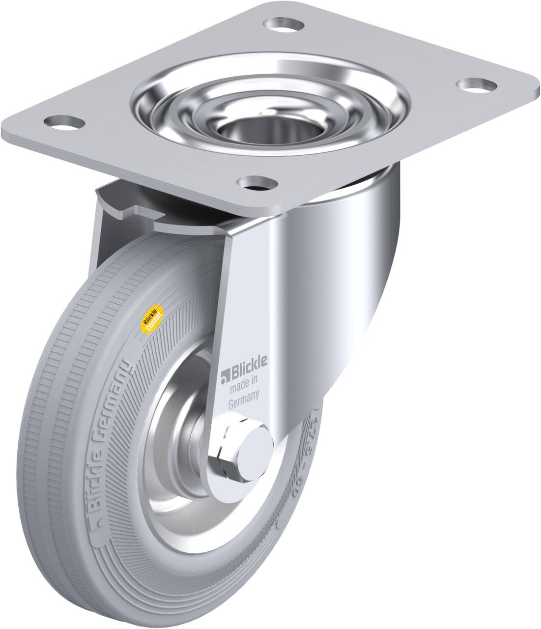 Blickle 387324 LK-RD 125R-3-VLI Kółko skrętne Średnica koła: 125 mm Maksymalne obciążenie: 120 kg 1 szt. - obrazek 1