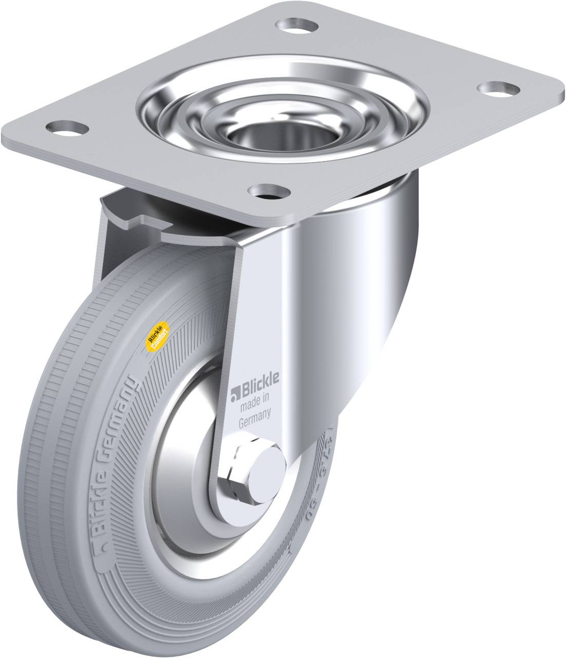 Blickle 750463 LK-RD 125R-3-VLI-FA Kółko skrętne Średnica koła: 125 mm Maksymalne obciążenie: 120 kg 1 szt. - obrazek 1