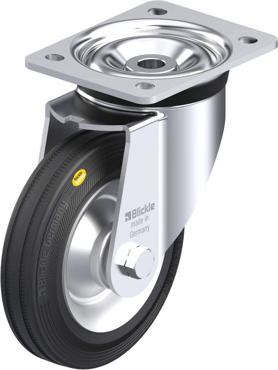 Blickle 42762 LK-RD 162R Kółko skrętne Średnica koła: 160 mm Maksymalne obciążenie: 225 kg 1 szt. - obrazek 1