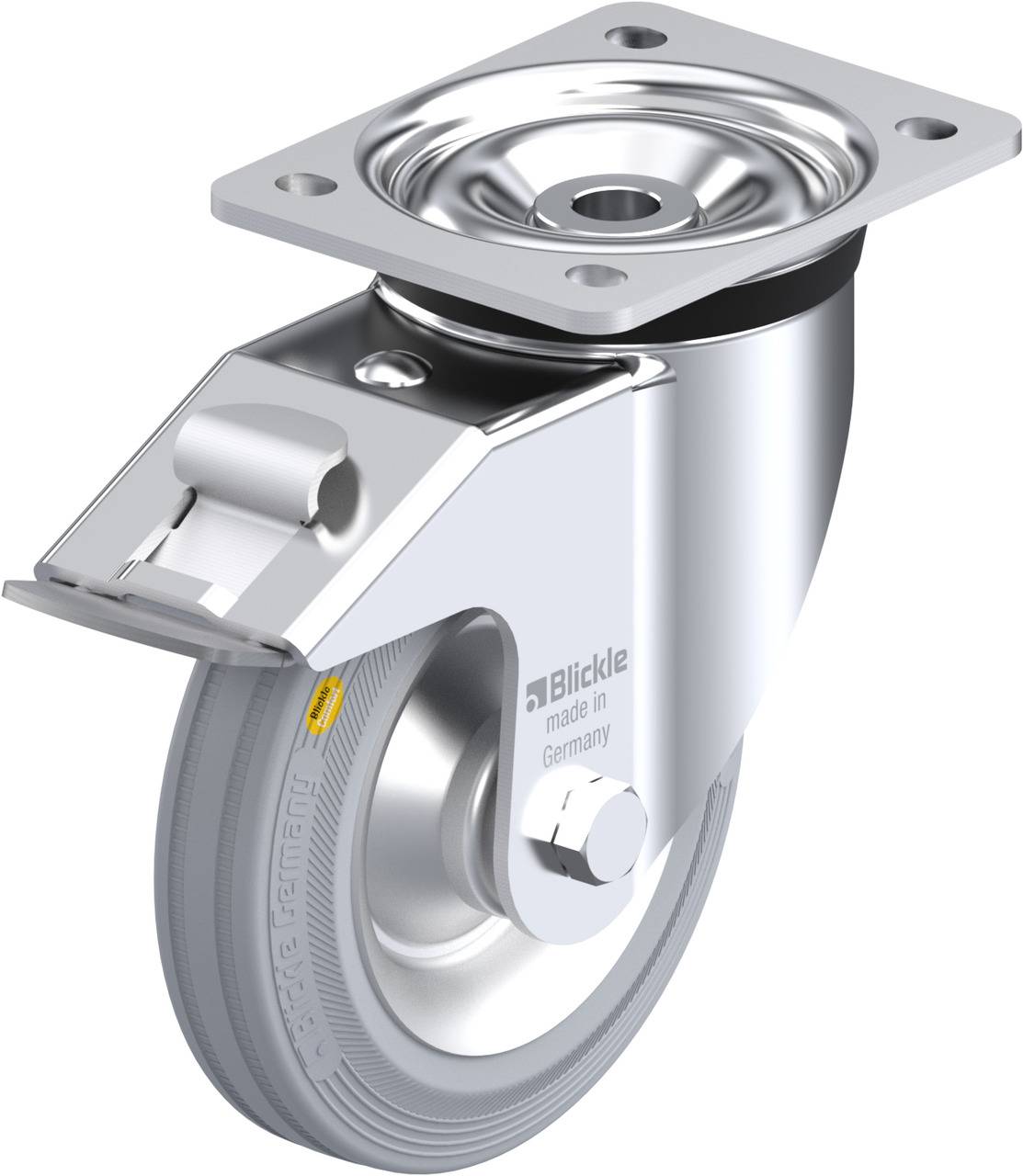 Blickle 700922 LK-RD 162R-FI-VLI Kółko skrętne z hamulcem Średnica koła: 160 mm Maksymalne obciążenie: 225 kg 1 szt. - obrazek 1