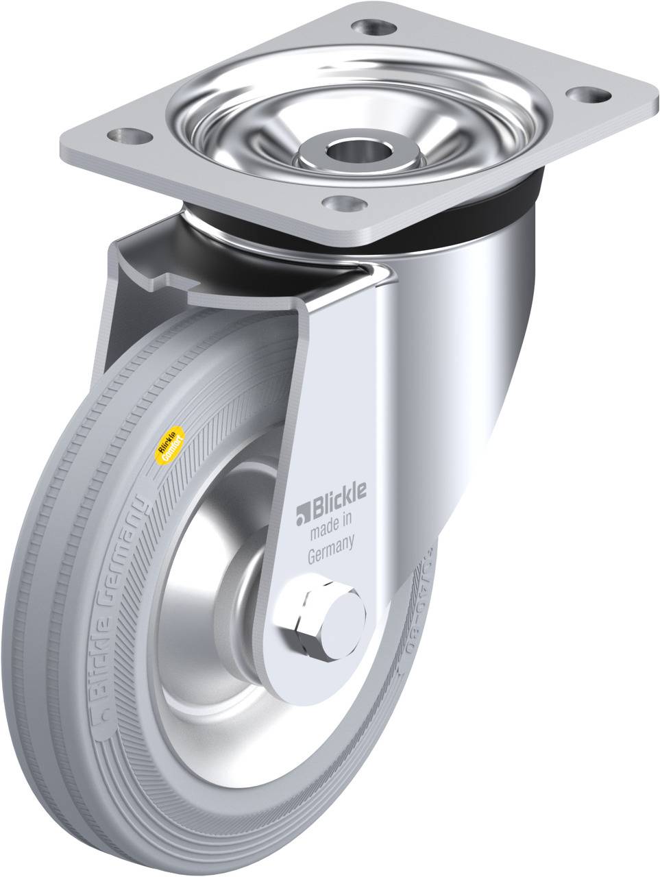 Blickle 48736 LK-RD 162R-VLI Kółko skrętne Średnica koła: 160 mm Maksymalne obciążenie: 225 kg 1 szt. - obrazek 1