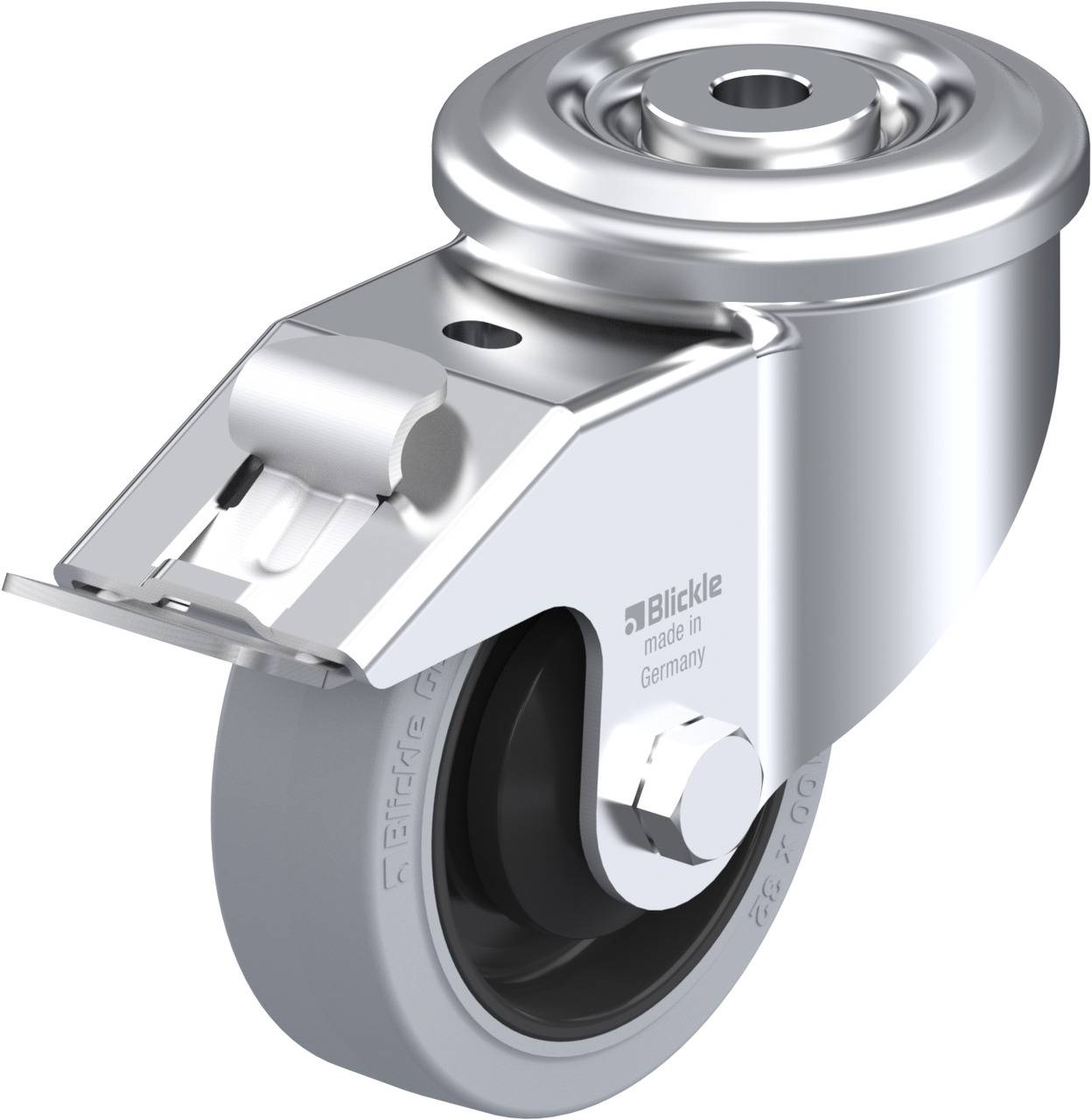 Blickle 432930 LKR-POEV 100KA-FI-SG Kółko skrętne z hamulcem Średnica koła: 100 mm Maksymalne obciążenie: 200 kg 1 szt. - obrazek 1
