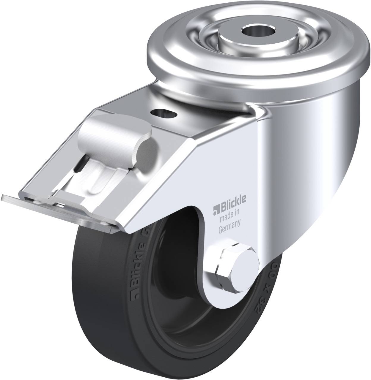Blickle 754860 LKR-POEV 100R-FI Kółko skrętne z hamulcem Średnica koła: 100 mm Maksymalne obciążenie: 200 kg 1 szt. - obrazek 1