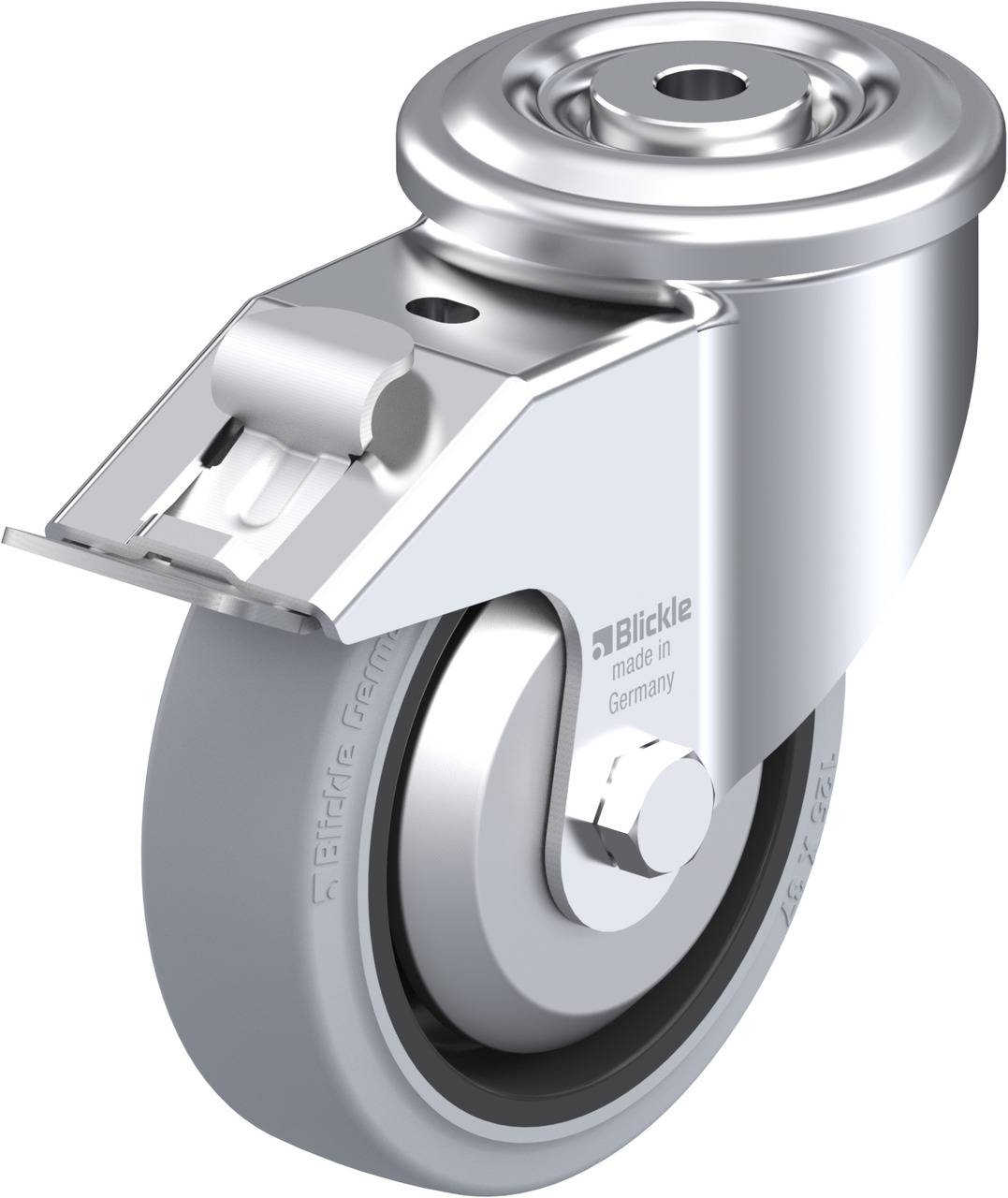 Blickle 851539 LKR-POEV 125KAD-FI-SG-FA Kółko skrętne z hamulcem Średnica koła: 125 mm Maksymalne obciążenie: 250 kg 1 s - obrazek 1