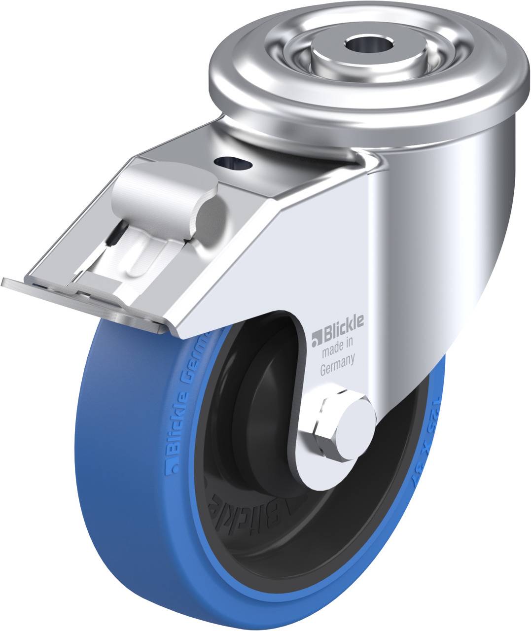 Blickle 851546 LKR-POEV 125KA-FI-SB Kółko skrętne z hamulcem Średnica koła: 125 mm Maksymalne obciążenie: 250 kg 1 szt. - obrazek 1
