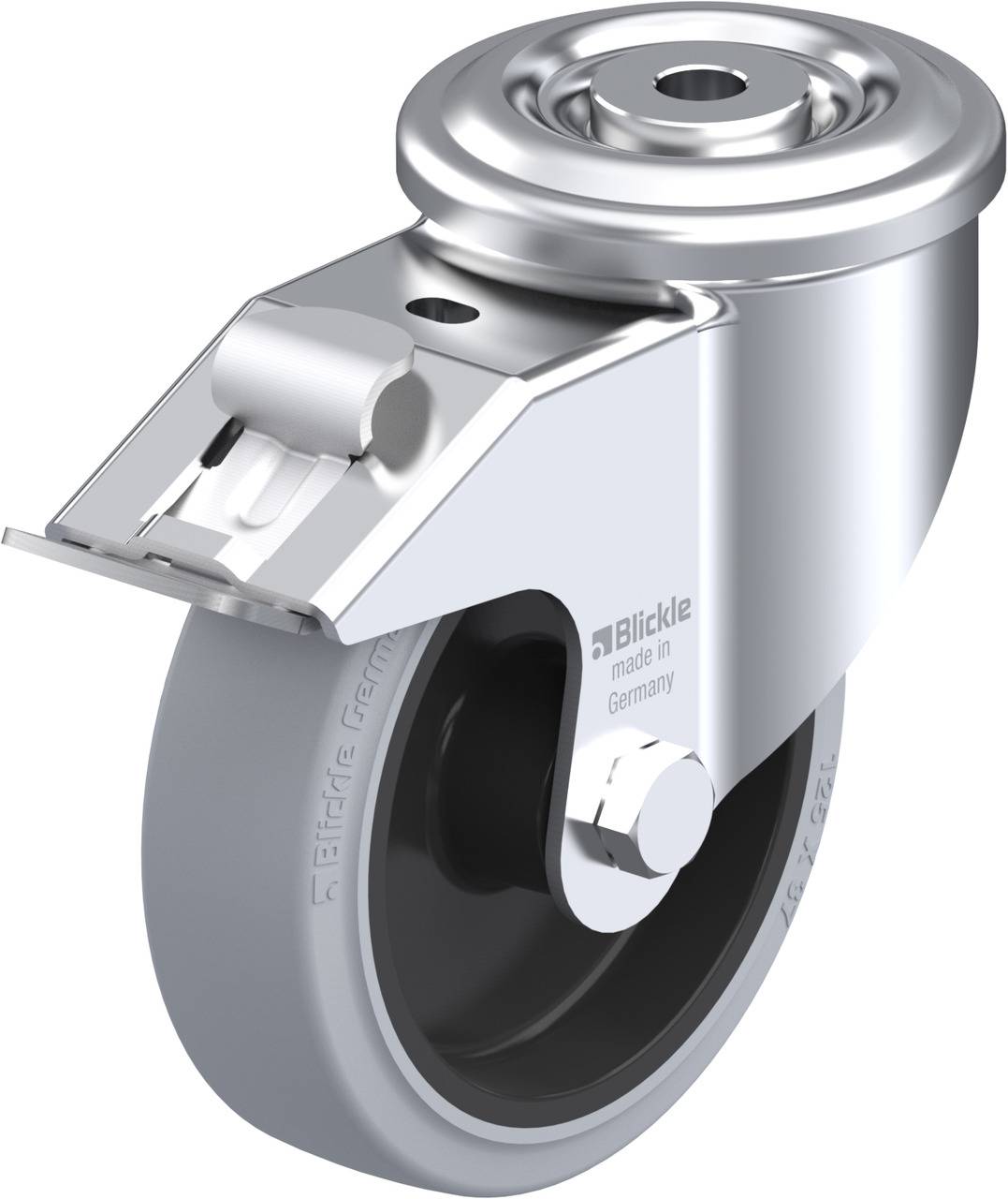 Blickle 685081 LKR-POEV 125R-FI-SG Kółko skrętne z hamulcem Średnica koła: 125 mm Maksymalne obciążenie: 250 kg 1 szt. - obrazek 1