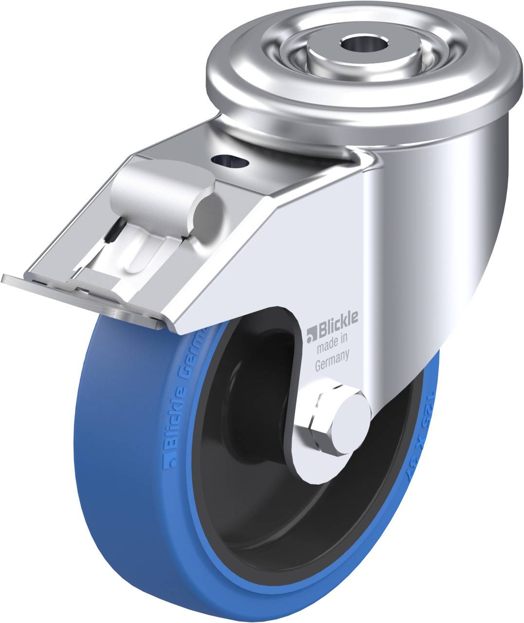 Blickle 851518 LKR-POEV 125XR-FI-SB Kółko skrętne z hamulcem Średnica koła: 125 mm Maksymalne obciążenie: 250 kg 1 szt. - obrazek 1