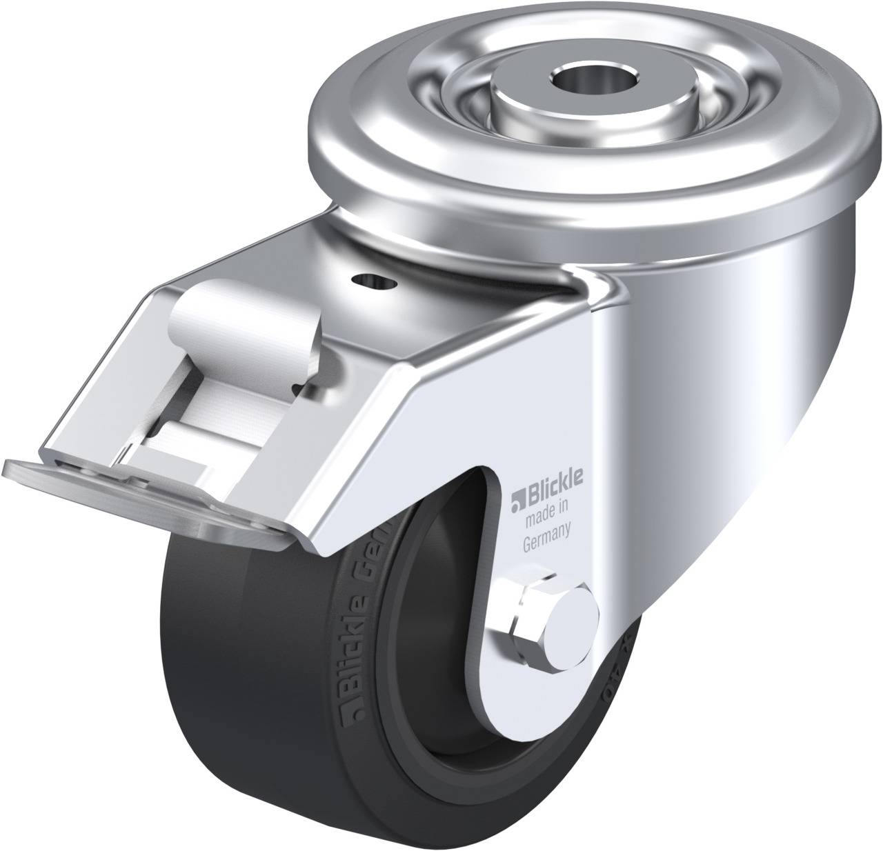 Blickle 754862 LKR-POEV 82KF-FI Kółko skrętne z hamulcem Średnica koła: 80 mm Maksymalne obciążenie: 170 kg 1 szt. - obrazek 1