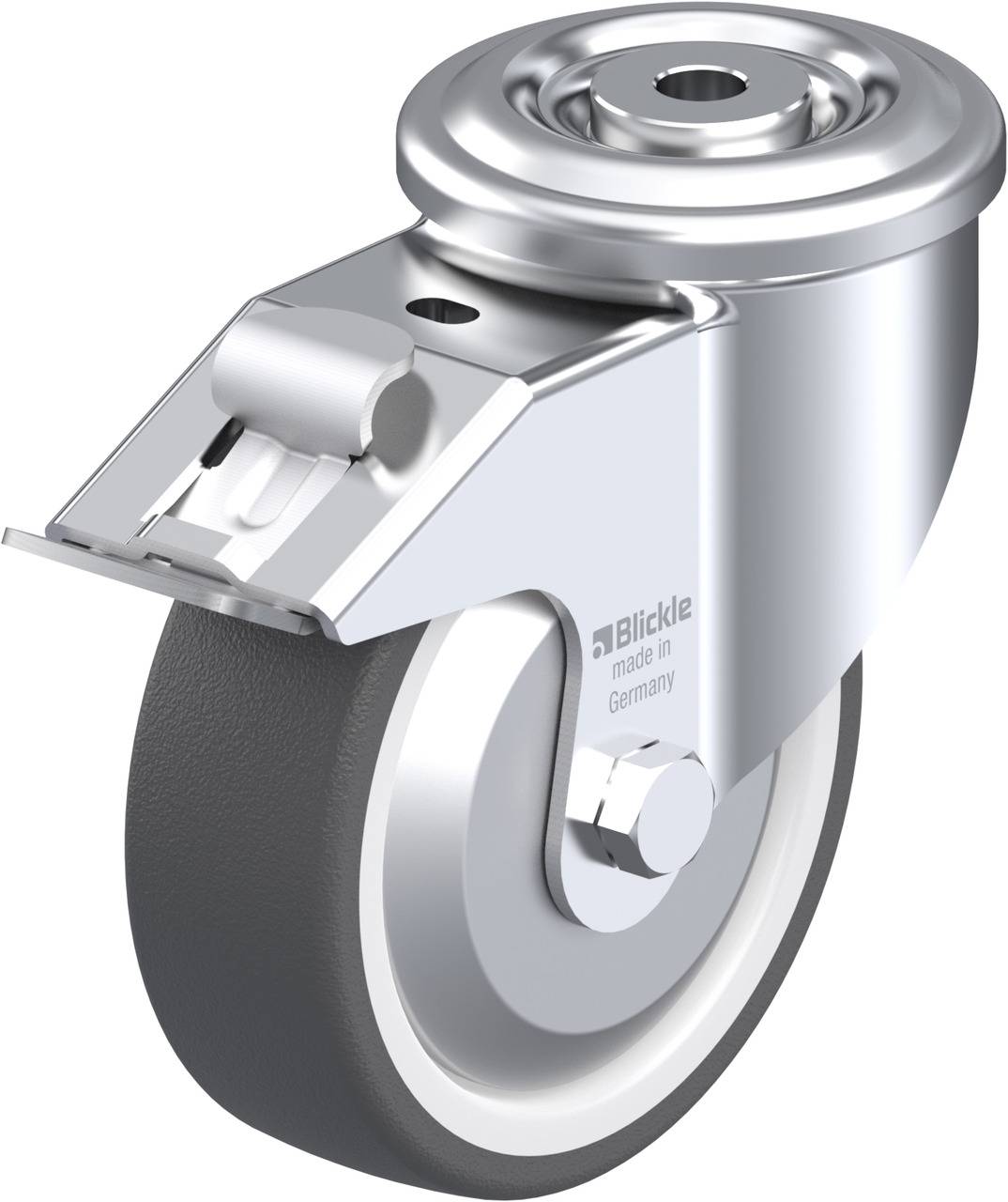 Blickle 750583 LKR-POTH 125G-FI-FA Kółko skrętne z hamulcem Średnica koła: 125 mm Maksymalne obciążenie: 350 kg 1 szt. - obrazek 1