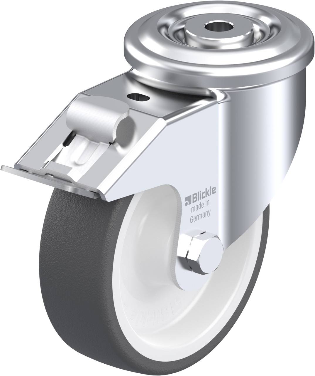 Blickle 610543 LKR-POTH 125R-FI Kółko skrętne z hamulcem Średnica koła: 125 mm Maksymalne obciążenie: 350 kg 1 szt. - obrazek 1
