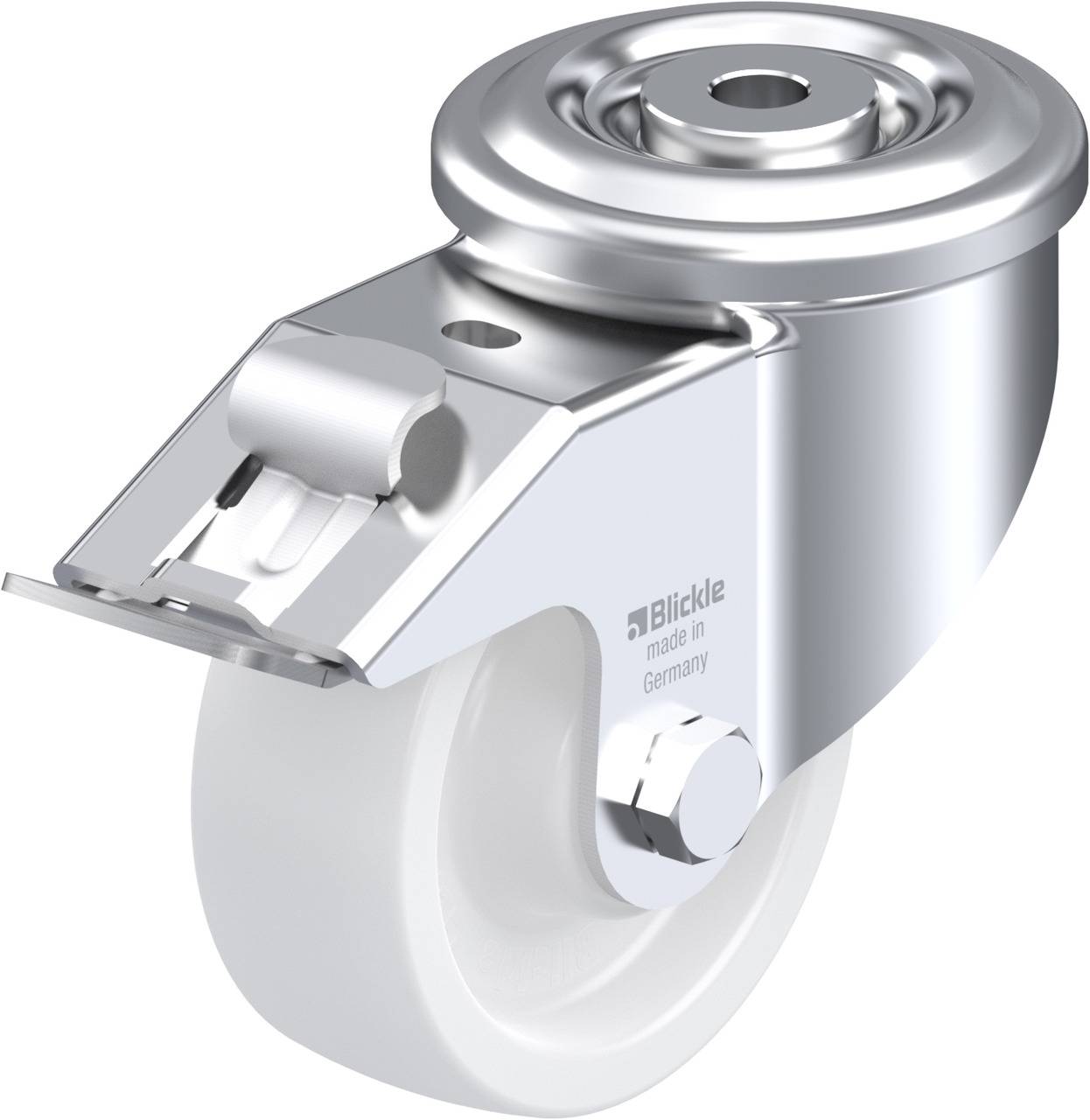 Blickle 595884 LKR-SPO 100G-FI Kółko skrętne z hamulcem Średnica koła: 100 mm Maksymalne obciążenie: 350 kg 1 szt. - obrazek 1