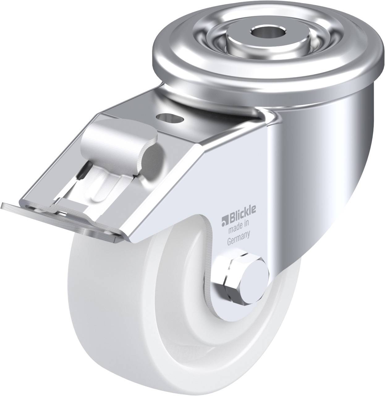 Blickle 601542 LKR-SPO 100K-FI Kółko skrętne z hamulcem Średnica koła: 100 mm Maksymalne obciążenie: 350 kg 1 szt. - obrazek 1