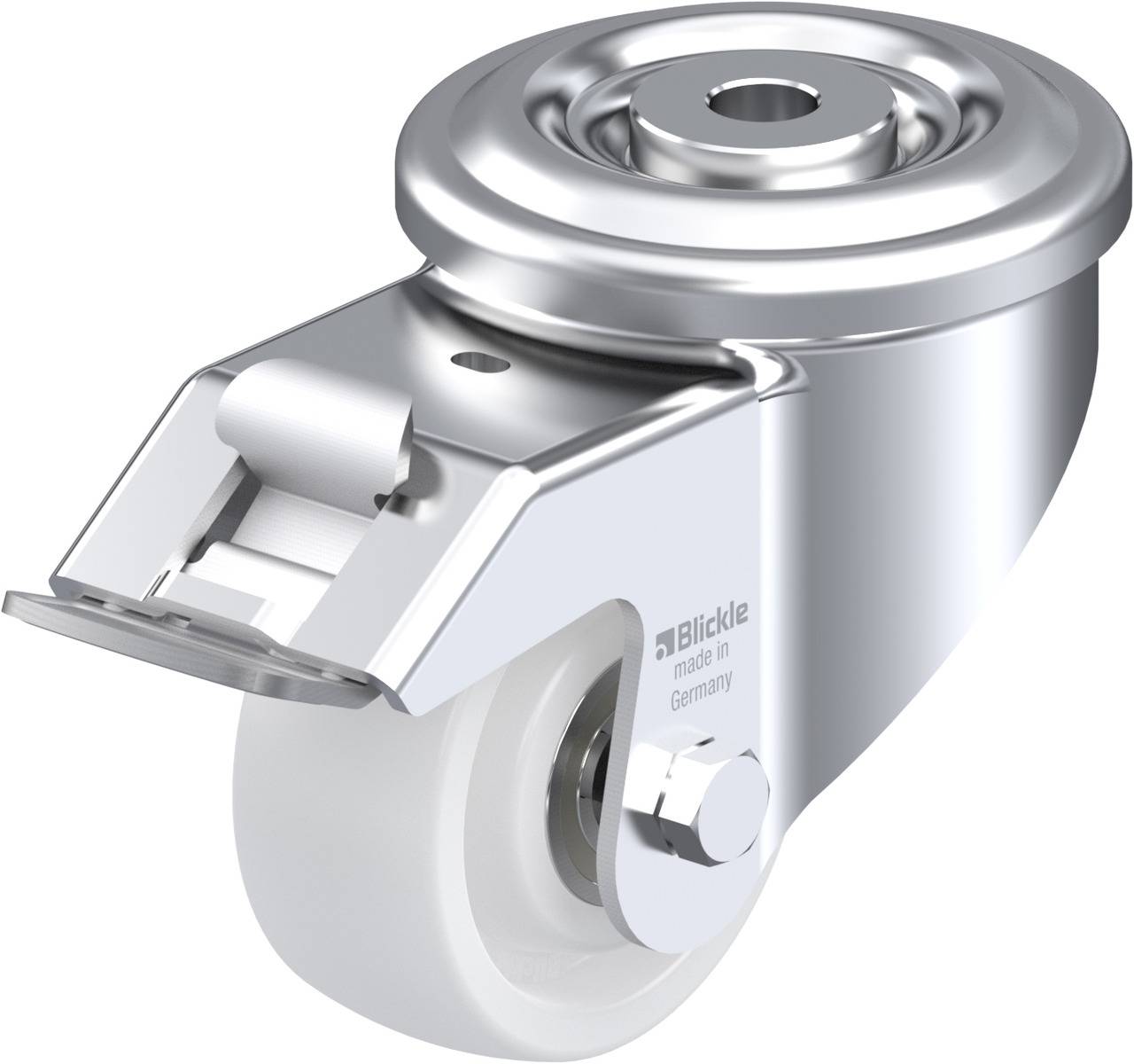 Blickle 758417 LKR-SPO 75K-FI Kółko skrętne z hamulcem Średnica koła: 75 mm Maksymalne obciążenie: 300 kg 1 szt. - obrazek 1