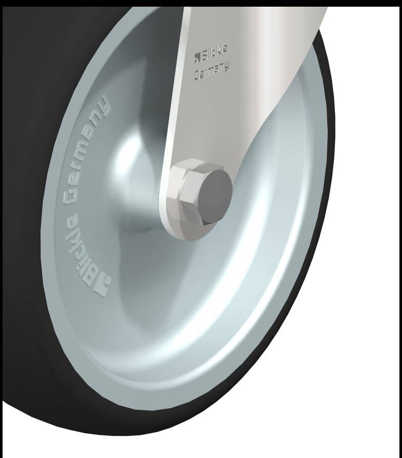 Blickle 847043 LKRXA-PATH 126G Kółko skrętne Średnica koła: 125 mm Maksymalne obciążenie: 120 kg 1 szt. - obrazek 1