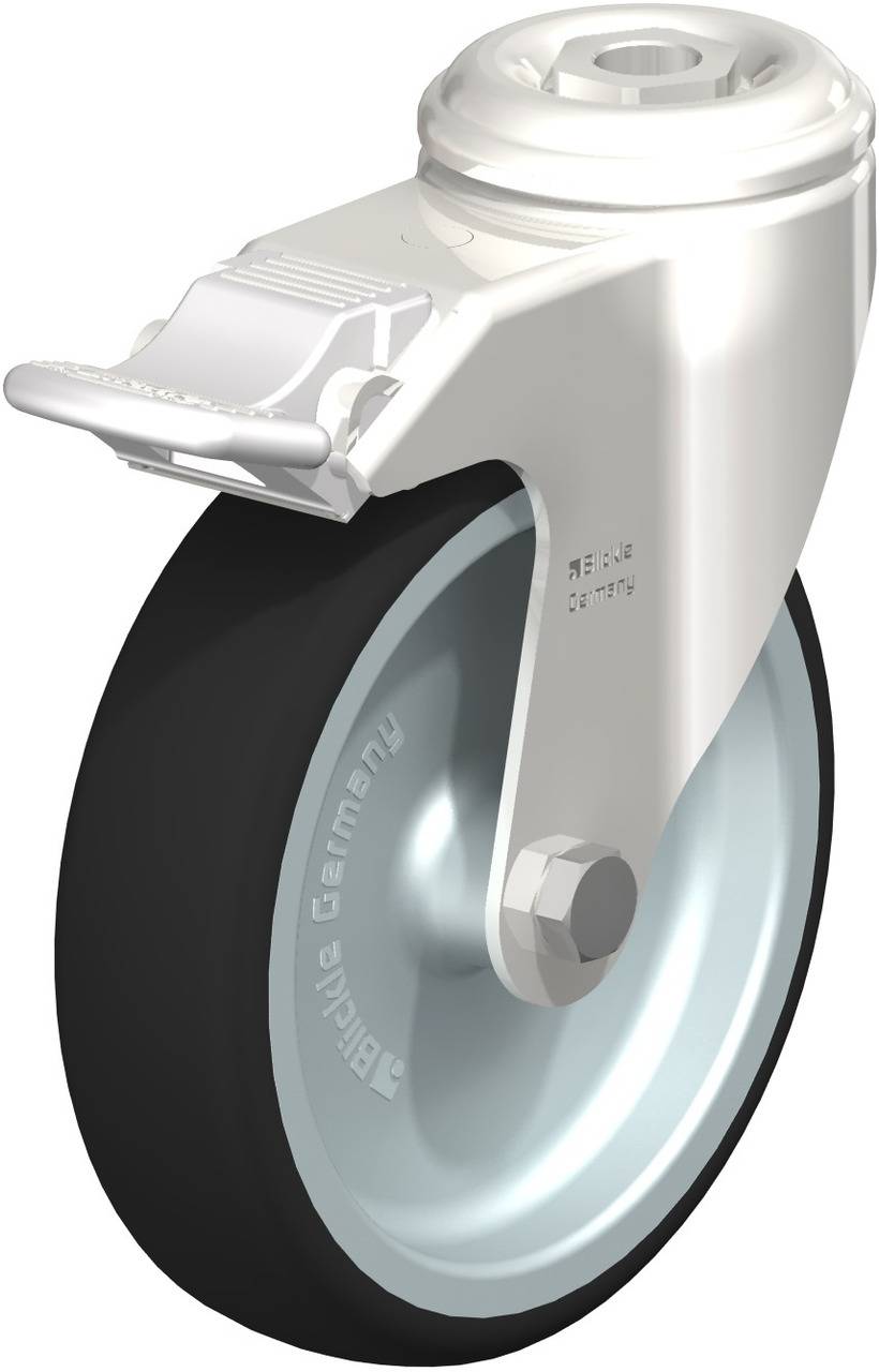 Blickle 847051 LKRXA-PATH 126G-FI Kółko skrętne z hamulcem Średnica koła: 125 mm Maksymalne obciążenie: 120 kg 1 szt. - obrazek 1