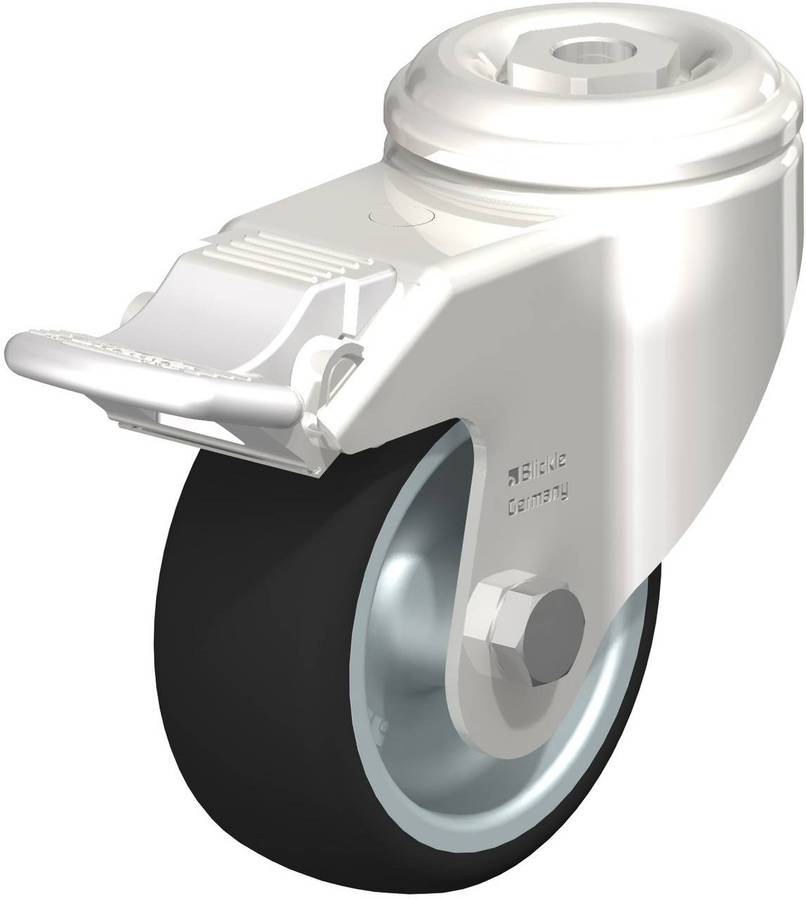 Blickle 338293 LKRXA-PATH 80G-11-FI Kółko skrętne z hamulcem Średnica koła: 80 mm Maksymalne obciążenie: 120 kg 1 szt. - obrazek 1