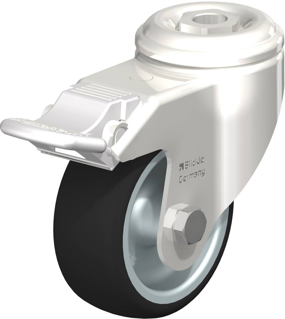 Blickle 291674 LKRXA-PATH 80G-FI Kółko skrętne z hamulcem Średnica koła: 80 mm Maksymalne obciążenie: 120 kg 1 szt. - obrazek 1