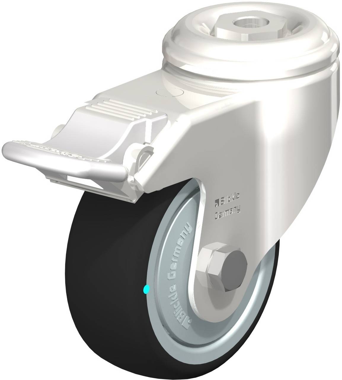 Blickle 760891 LKRXA-PATH 80KFD-11-FI Kółko skrętne z hamulcem Średnica koła: 80 mm Maksymalne obciążenie: 120 kg 1 szt. - obrazek 1