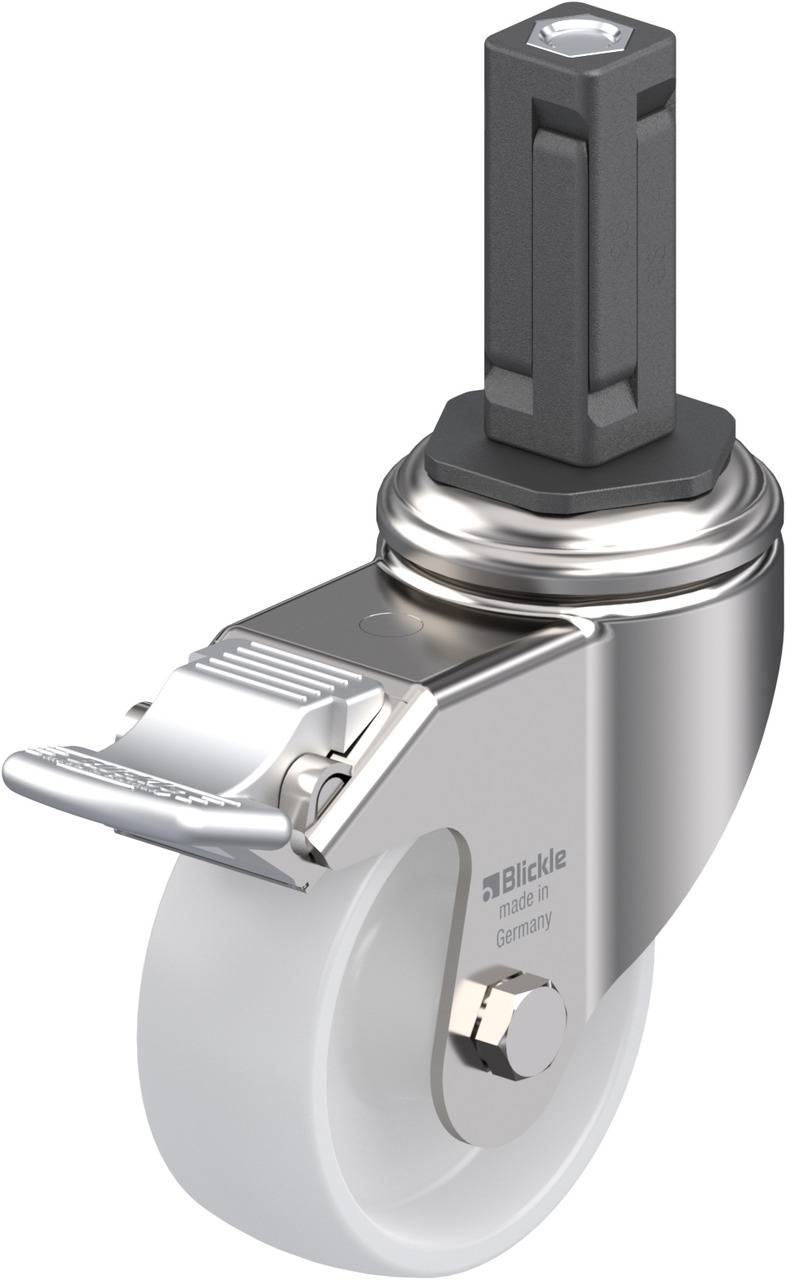 Blickle 853534 LKRXA-PO 80G-11-FI-EXV13 Kółko skrętne z hamulcem Średnica koła: 80 mm Maksymalne obciążenie: 120 kg 1 sz - obrazek 1