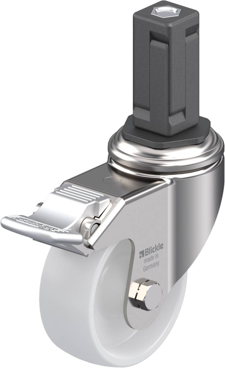 Blickle 853535 LKRXA-PO 80G-11-FI-EXV14 Kółko skrętne z hamulcem Średnica koła: 80 mm Maksymalne obciążenie: 120 kg 1 sz - obrazek 1