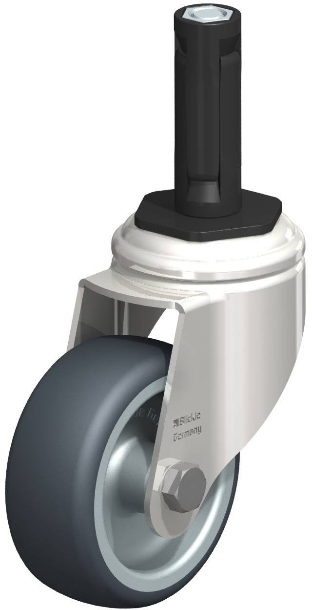 Blickle 853121 LKRXA-TPA 80G-11-EXR12 Kółko skrętne Średnica koła: 80 mm Maksymalne obciążenie: 100 kg 1 szt. - obrazek 1