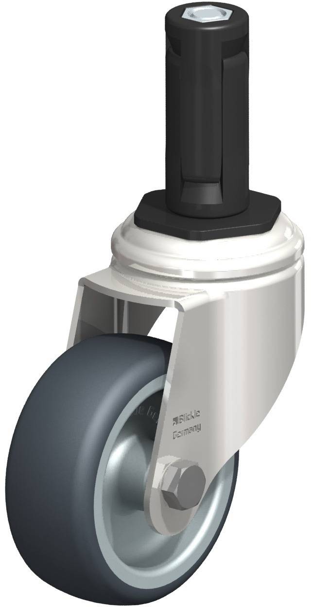 Blickle 853122 LKRXA-TPA 80G-11-EXR13 Kółko skrętne Średnica koła: 80 mm Maksymalne obciążenie: 100 kg 1 szt. - obrazek 1